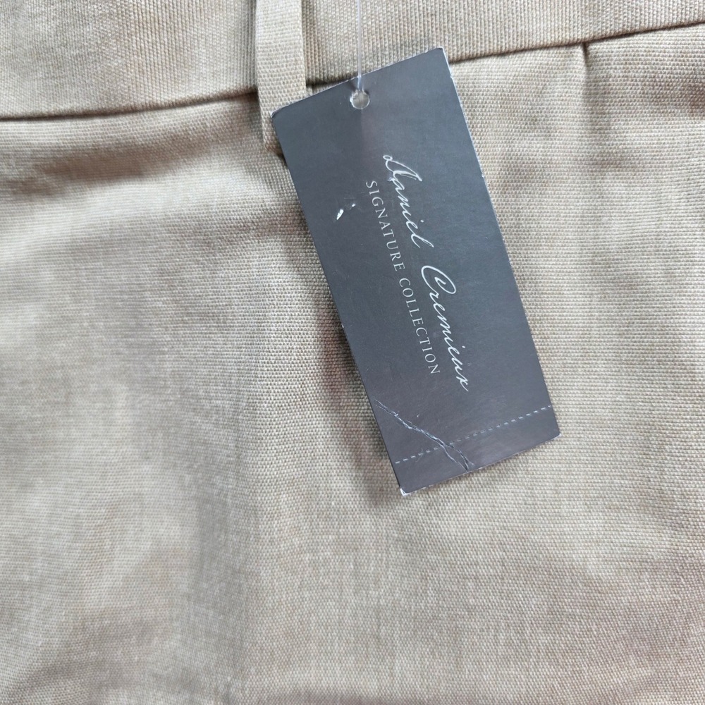 Daniel Cremieux Shorts Mens 42 Khaki Signature Collection Cotton Blend Stretch - Picture 3 of 12
